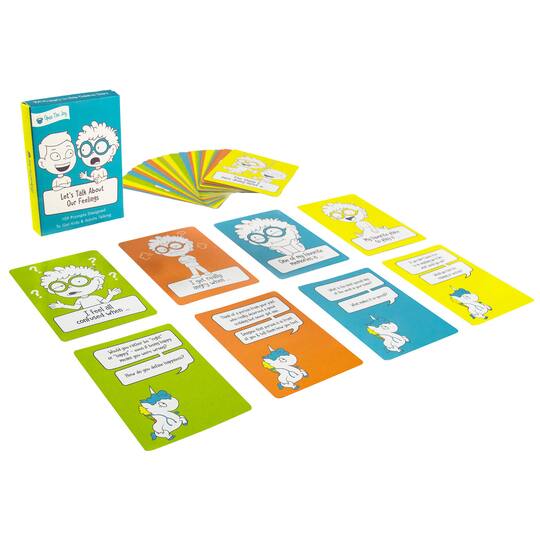 Open the Joy Let's Talk! Conversation Starters for Kids to Discuss Feelings, 2ct.
